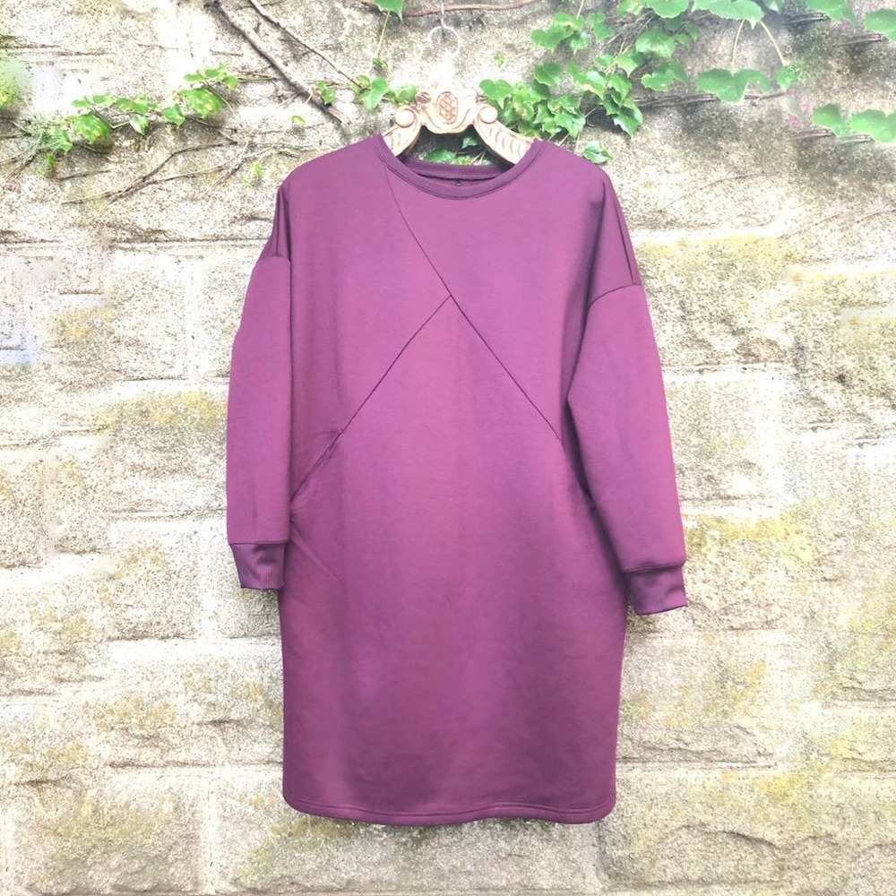 Universal Standard Game Iris Crew Sweatshirt Dress - image 4